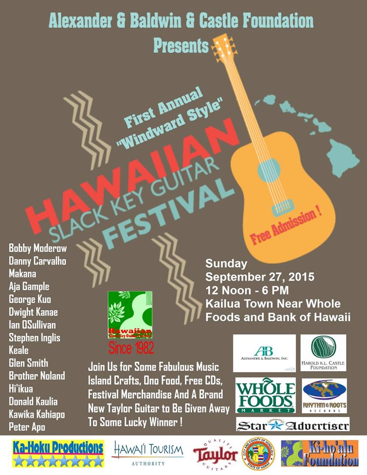 Hawaiian Slack Key Guitar FestivalWindward Style Hawaii Activities